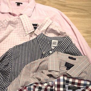 Bundle of 5 button down shirts from J Crew, GAP, and Banana Republic